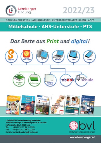 Bildungsverlag Lemberger - Mittelschule, AHS-Unterstufe, PTS 2022/23