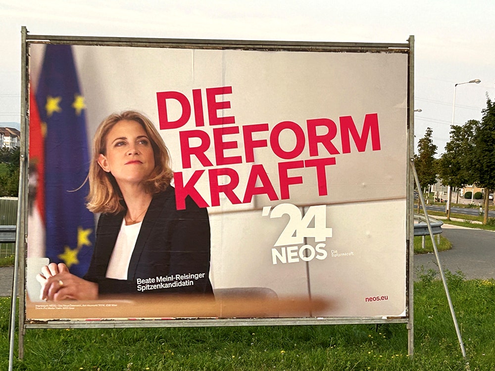 Wahlplakat NEOs Wahlplakat NEOs