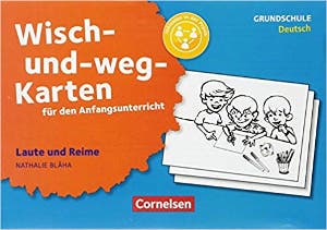 Wisch-und-weg-Karten für den Anfangsunterricht. Deutsch
