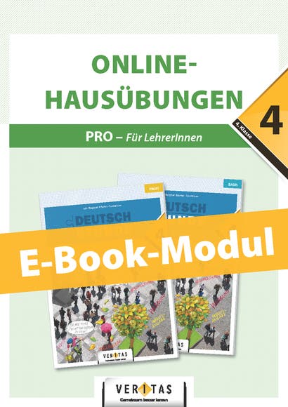 Deutschstunde 4 BASIS/PROFI. Online-Hausübungen (PRO-Modul für LehrerInnen)