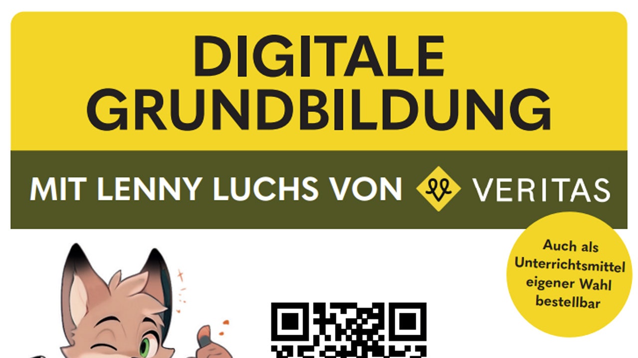 Infoblatt "Digitale Grundbildung mit Lenny Luchs"